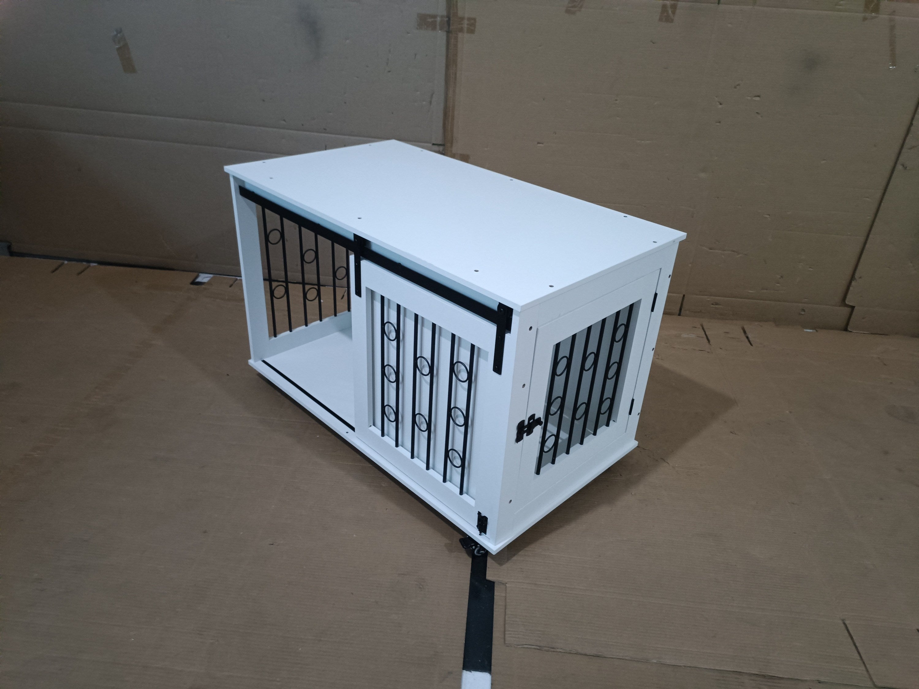 Dog Crate — Sliding Barn Door