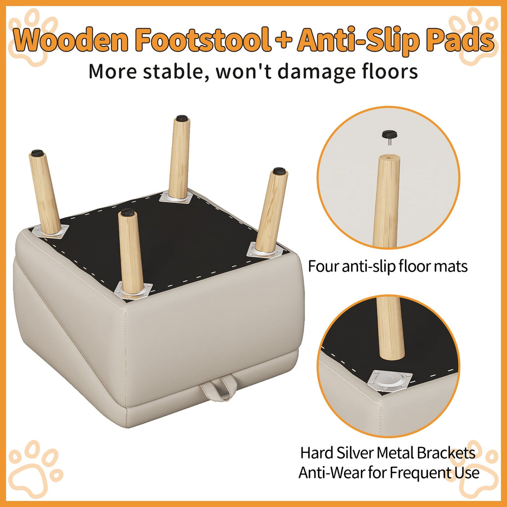 Foldable Wood Pet Stairs & Ramp — Large