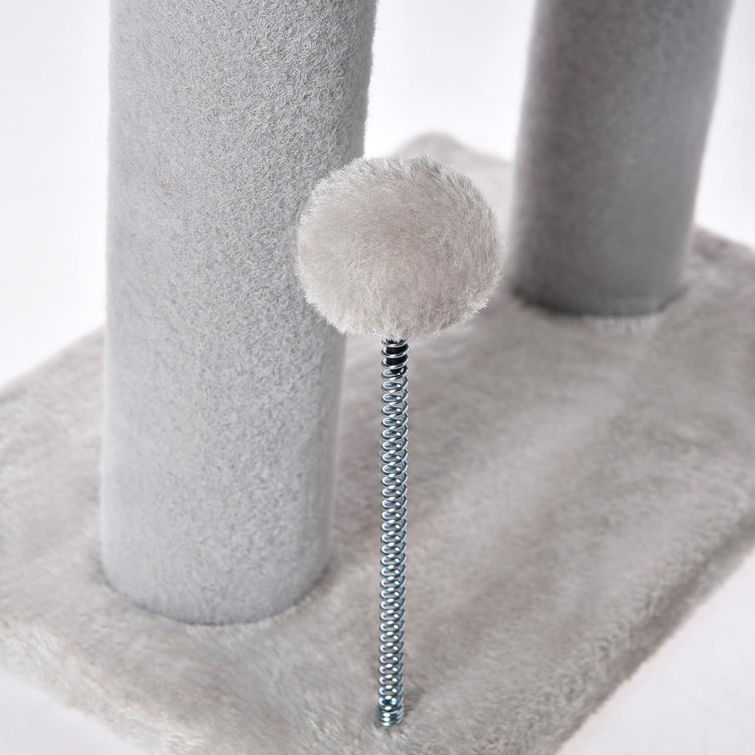Gray Cat Tree — Tunnel & Perch