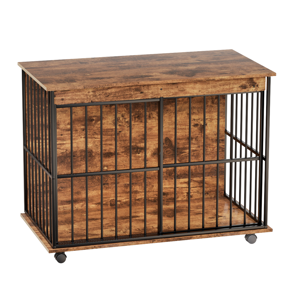 Wooden Dog Crate — Furniture Style