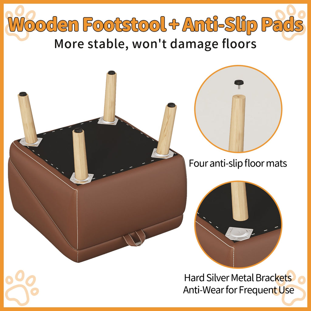 Foldable Wood Pet Stairs & Ramp — Large