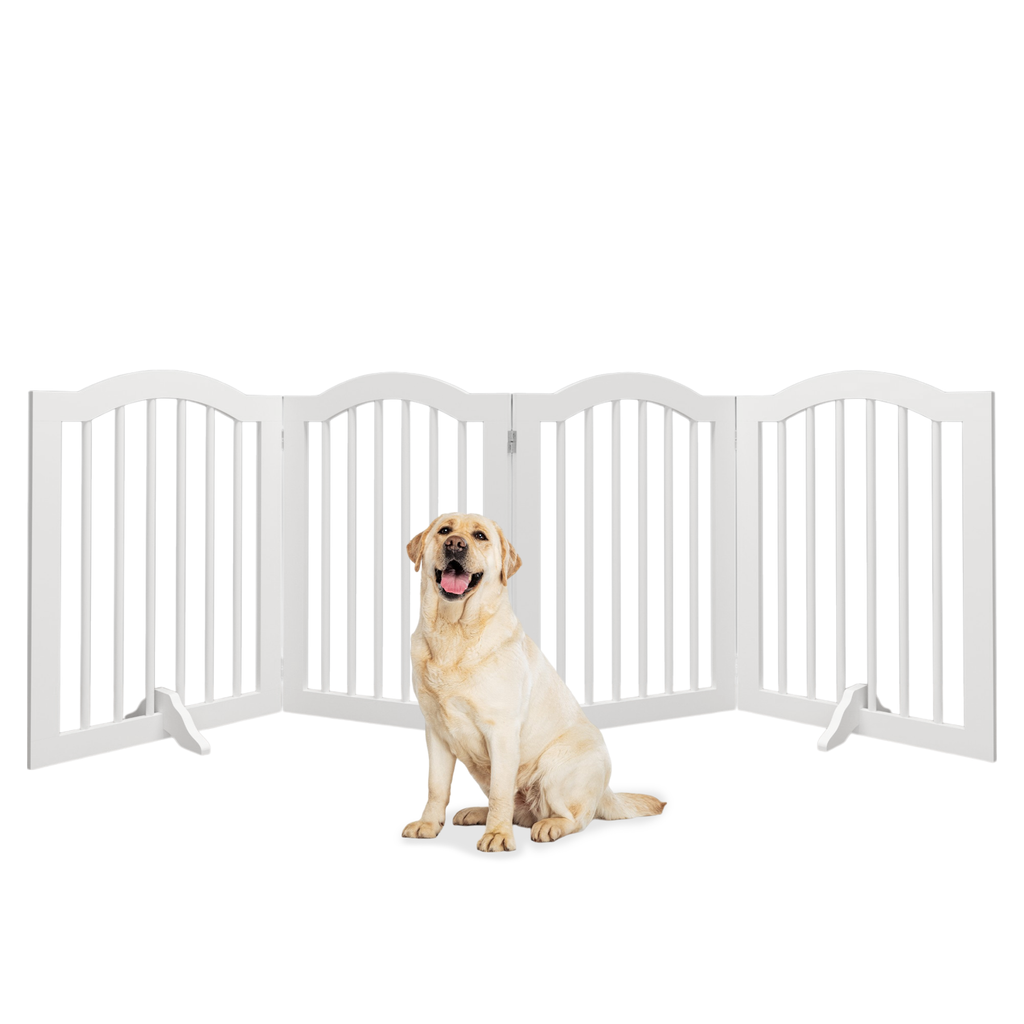 Freestanding Pet Gate — Foldable Wood