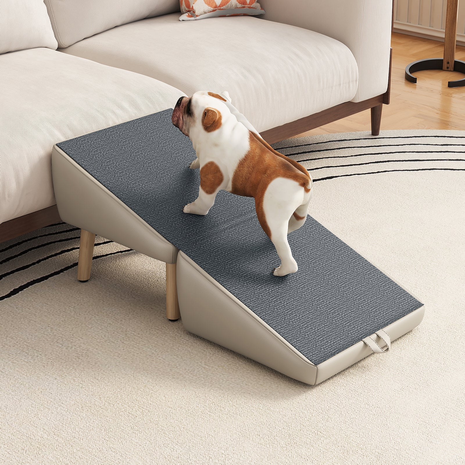 Foldable Wood Pet Stairs & Ramp — Large