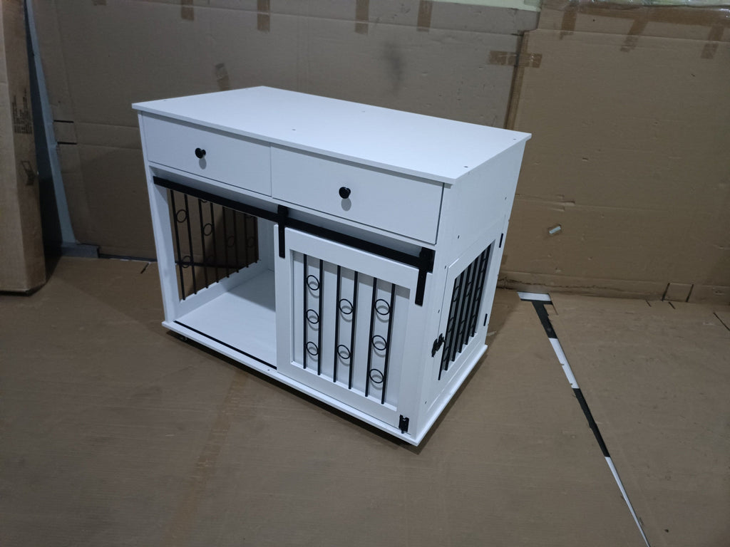 Dog Crate — Sliding Barn Door