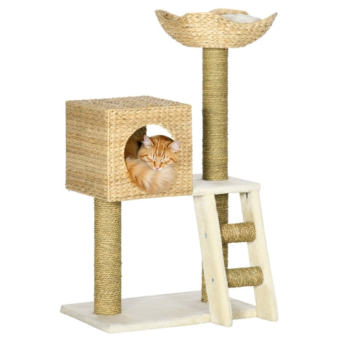 Rattan Cat Tower — Natural Weave