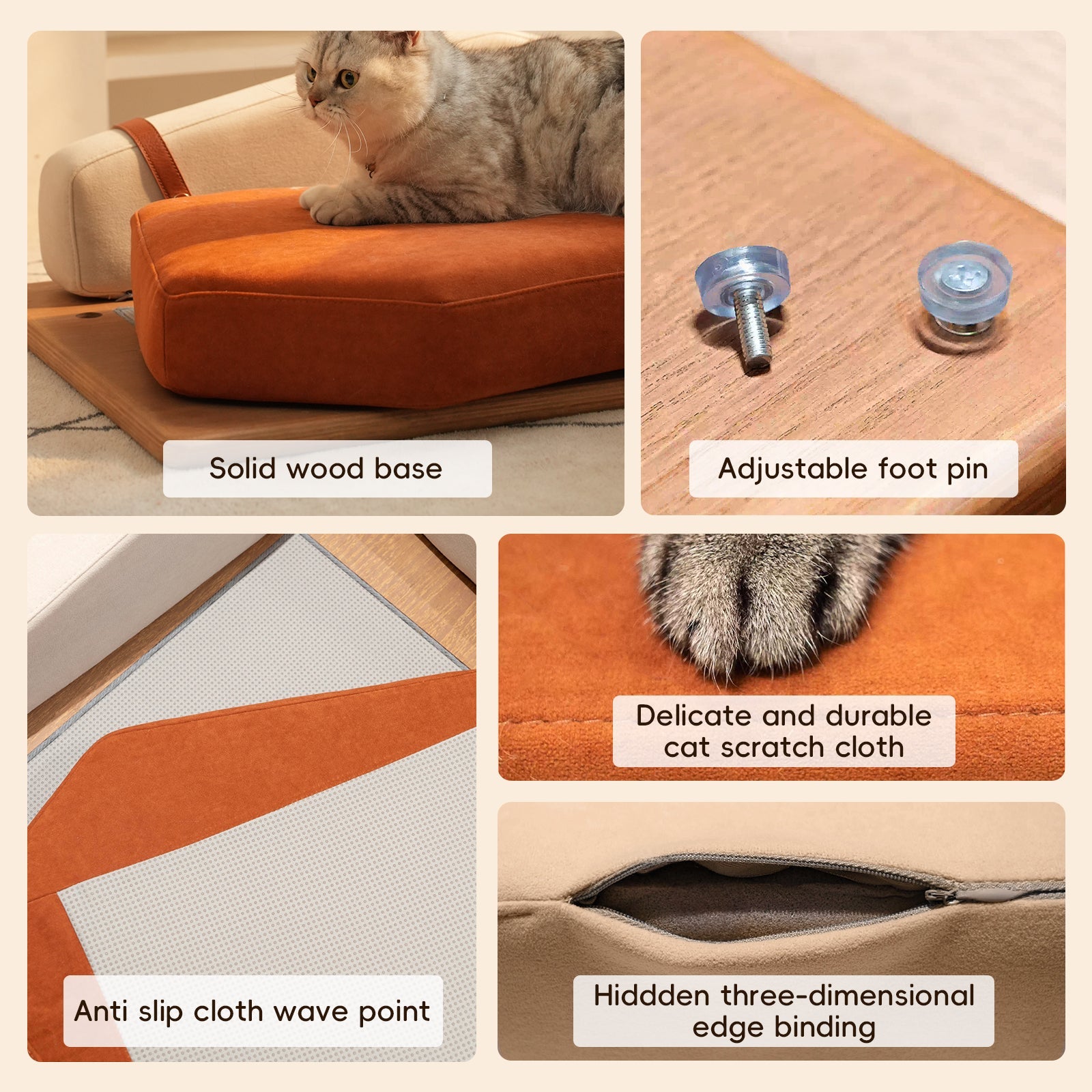 Oak Veneer Pet Bed — Classic